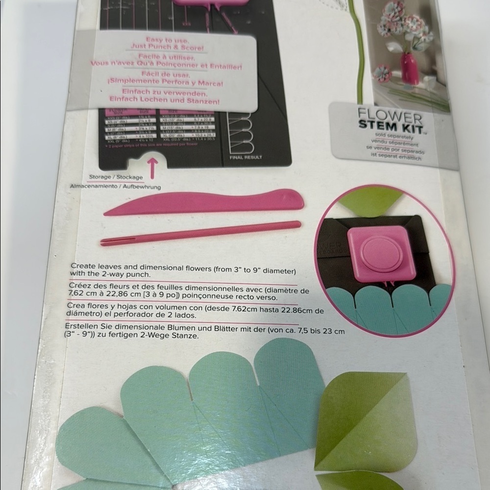 We R Memory Keepers Flower Punch Board - Pink - Picture 3 of 5